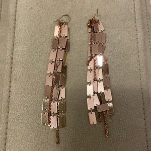 Gold dangle earrings